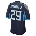 Zennovawear Jarvis Brownlee Jr. 29 Tennessee Titans Game Men Jersey - Navy