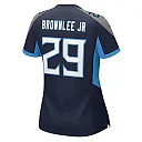 Zennovawear Jarvis Brownlee Jr. 29 Tennessee Titans Women's Game Jersey - Navy