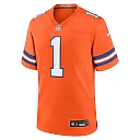 Zennovawear Jason Elam 1 Denver Broncos Mile High Collection 1977 Throwback Retired Player Game Men Jersey - Orange