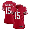 Zennovawear Jauan Jennings 15 San Francisco 49ers Women Game Jersey - Scarlet