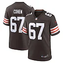 Zennovawear Javion Cohen 67 Cleveland Browns Team Game Men Jersey - Brown