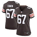 Zennovawear Javion Cohen 67 Cleveland Browns Women's Game Jersey - Brown