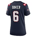 Zennovawear Javon Baker 6 New England Patriots Women Team Game Jersey - Navy