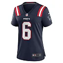 Zennovawear Javon Baker 6 New England Patriots Women Team Game Jersey - Navy