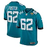 Zennovawear Javon Foster 62 Jacksonville Jaguars Team Game Men Jersey - Teal