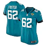 Zennovawear Javon Foster 62 Jacksonville Jaguars Women's Game Jersey - Teal