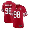 Zennovawear Javon Hargrave 98 San Francisco 49ers NFC Champions Patch Game Men Jersey - Scarlet