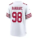 Zennovawear Javon Hargrave 98 San Francisco 49ers NFC Champions Patch Game Men Jersey - White