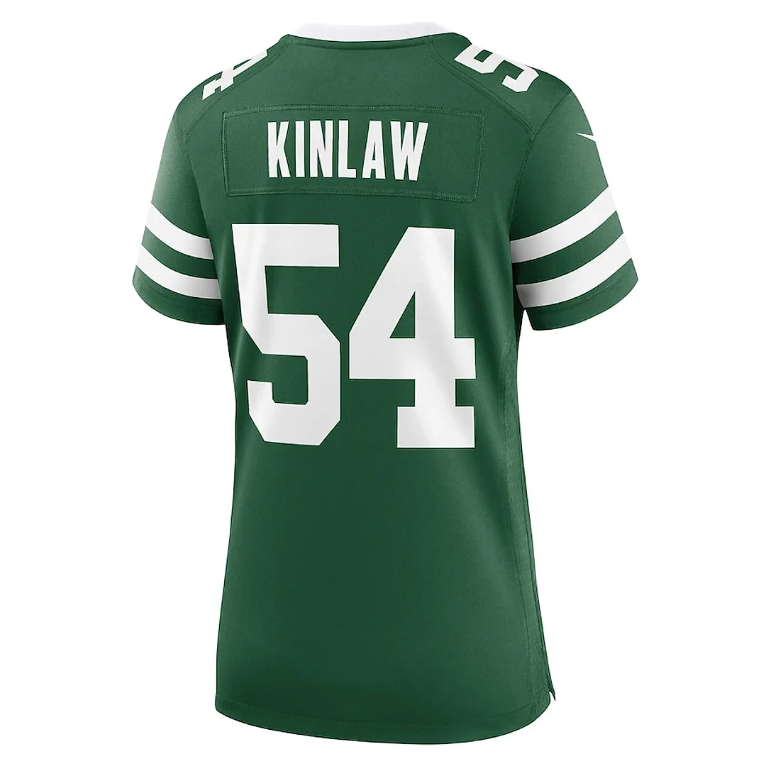 Zennovawear Javon Kinlaw 54 New York Jets Women's Team Game Jersey - Legacy Green