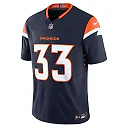 Zennovawear Javonte Williams 33 Denver Broncos Alternate Vapor F.U.S.E. Limited Men Jersey - Navy