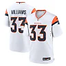 Zennovawear Javonte Williams 33 Denver Broncos Game Men Jersey - White
