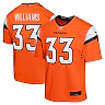 Zennovawear Javonte Williams 33 Denver Broncos Game YOUTH Jersey - Orange
