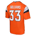 Zennovawear Javonte Williams 33 Denver Broncos Game YOUTH Jersey - Orange