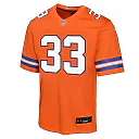 Zennovawear Javonte Williams 33 Denver Broncos Mile High Collection 1977 Throwback Game YOUTH Jersey - Orange