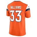 Zennovawear Javonte Williams 33 Denver Broncos Vapor F.U.S.E. Limited Men Jersey - Orange