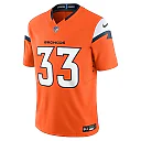Zennovawear Javonte Williams 33 Denver Broncos Vapor F.U.S.E. Limited Men Jersey - Orange