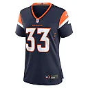 Zennovawear Javonte Williams 33 Denver Broncos Women Alternate Game Jersey - Navy