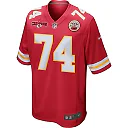 Zennovawear Jawaan Taylor 74 Kansas City Chiefs AFC Champions Patch Game Men Jersey - Red
