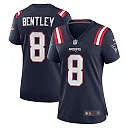 Zennovawear Ja'Whaun Bentley 8 New England Patriots Women Game Jersey - Navy
