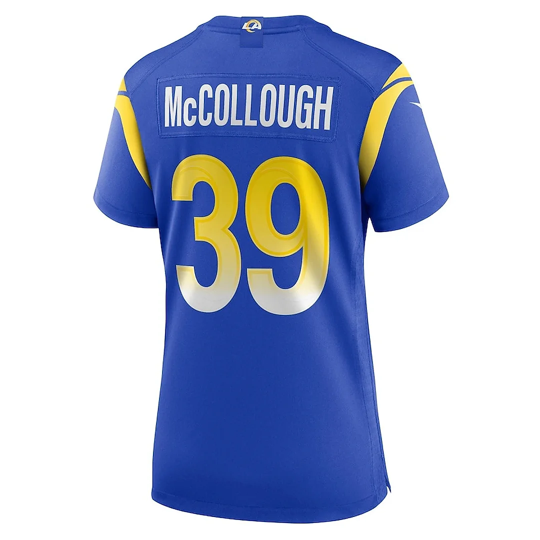 Zennovawear Jaylen McCollough 39 Los Angeles Rams Women's Game Jersey - Royal