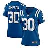 Zennovawear Jaylin Simpson 30 Indianapolis Colts Women's Game Jersey - Royal