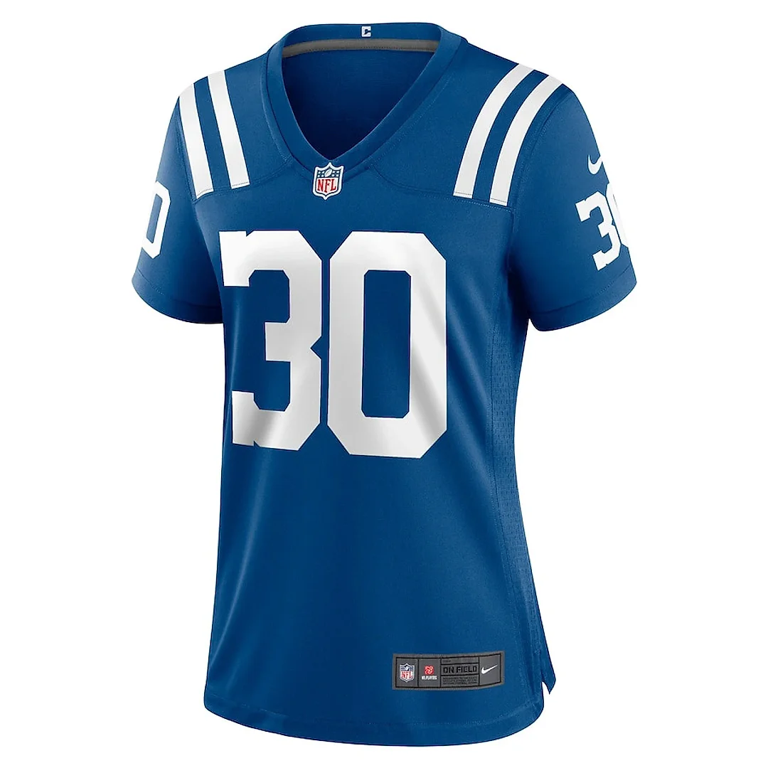 Zennovawear Jaylin Simpson 30 Indianapolis Colts Women's Game Jersey - Royal