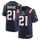 Zennovawear Jaylinn Hawkins 21 New England Patriots Team Game Men Jersey - Navy