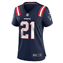 Zennovawear Jaylinn Hawkins 21 New England Patriots Women's Team Game Jersey - Navy