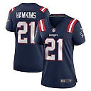 Zennovawear Jaylinn Hawkins 21 New England Patriots Women's Team Game Jersey - Navy