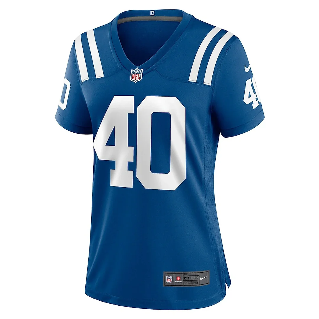 Zennovawear Jaylon Jones 40 Indianapolis Colts Women's Game Jersey - Royal