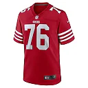 Zennovawear Jaylon Moore 76 San Francisco 49ers Game Men Jersey - Scarlet
