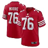 Zennovawear Jaylon Moore 76 San Francisco 49ers Game Men Jersey - Scarlet