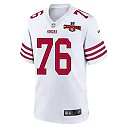 Zennovawear Jaylon Moore 76 San Francisco 49ers NFC Champions Patch Game Men Jersey - White