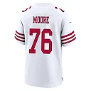 Zennovawear Jaylon Moore 76 San Francisco 49ers NFC Champions Patch Game Men Jersey - White