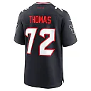 Zennovawear Jaylon Thomas 72 Houston Texans Team Game Men Jersey - Navy