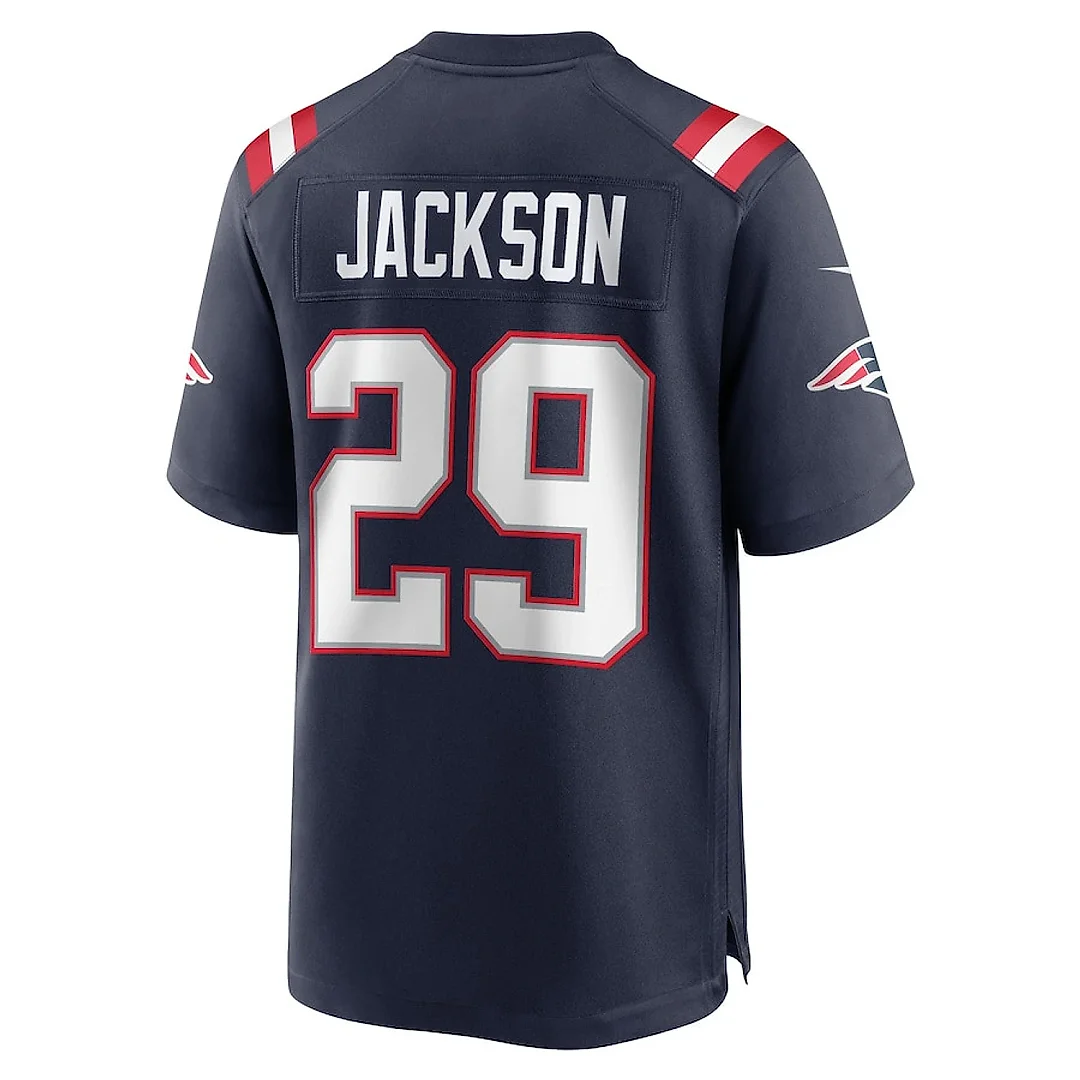Zennovawear JC Jackson 29 New England Patriots Game Men Jersey - Navy
