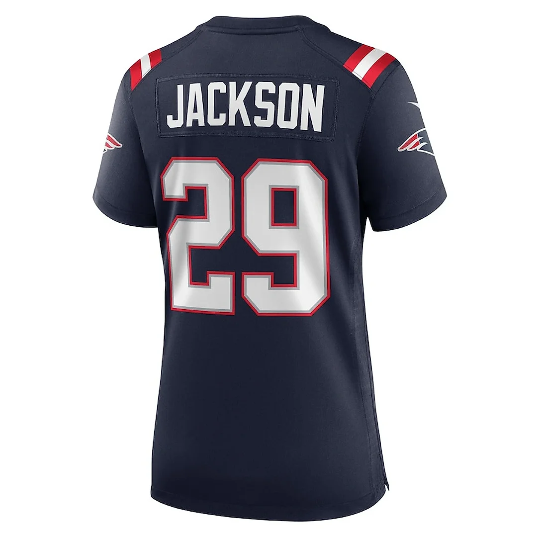 Zennovawear JC Jackson 29 New England Patriots Game Women Jersey - Navy