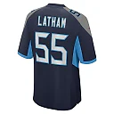 Zennovawear JC Latham 55 Tennessee Titans Team Game Men Jersey - Navy