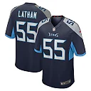 Zennovawear JC Latham 55 Tennessee Titans Team Game Men Jersey - Navy
