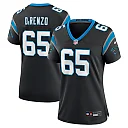 Zennovawear J.D. DiRenzo 65 Carolina Panthers Women's Team Game Jersey - Black