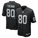 Zennovawear Jeff Foreman 80 Las Vegas Raiders Team Game Men Jersey - Black