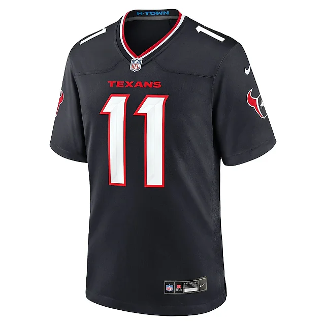 Zennovawear Jeff Okudah 11 Houston Texans Team Game Men Jersey - Navy