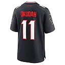 Zennovawear Jeff Okudah 11 Houston Texans Team Game Men Jersey - Navy
