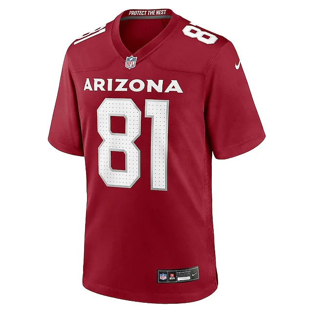 Zennovawear Jeff Smith II 81 Arizona Cardinals Team Game Men Jersey - Cardinal