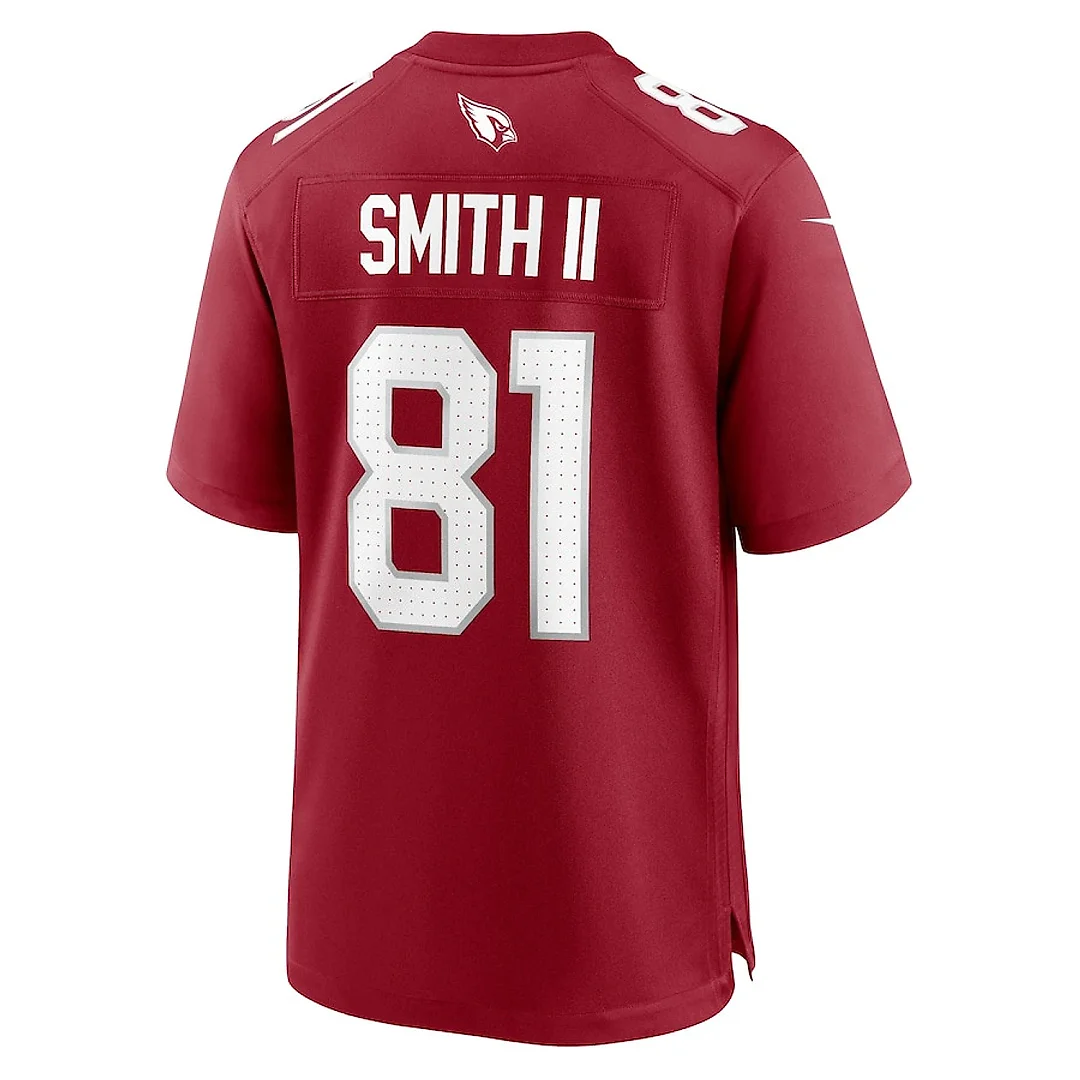 Zennovawear Jeff Smith II 81 Arizona Cardinals Team Game Men Jersey - Cardinal