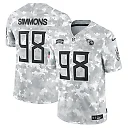 Zennovawear Jeffery Simmons 98 Tennessee Titans 2024 Salute to Service Limited Men Jersey - Arctic Camo