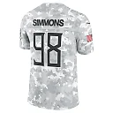 Zennovawear Jeffery Simmons 98 Tennessee Titans 2024 Salute to Service Limited Men Jersey - Arctic Camo