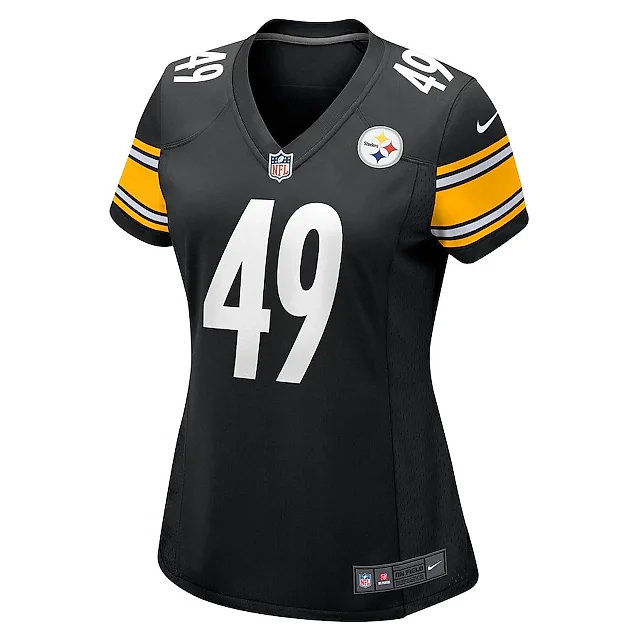 Zennovawear Jeremiah Moon 49 Pittsburgh Steelers Women's Game Jersey - Black