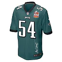 Zennovawear Jeremiah Trotter Jr. 54 Philadelphia Eagles Super Bowl LIX Champions Patch 'New Orleans - The Ultimate Showdown' EMBROIDERED Game Men...