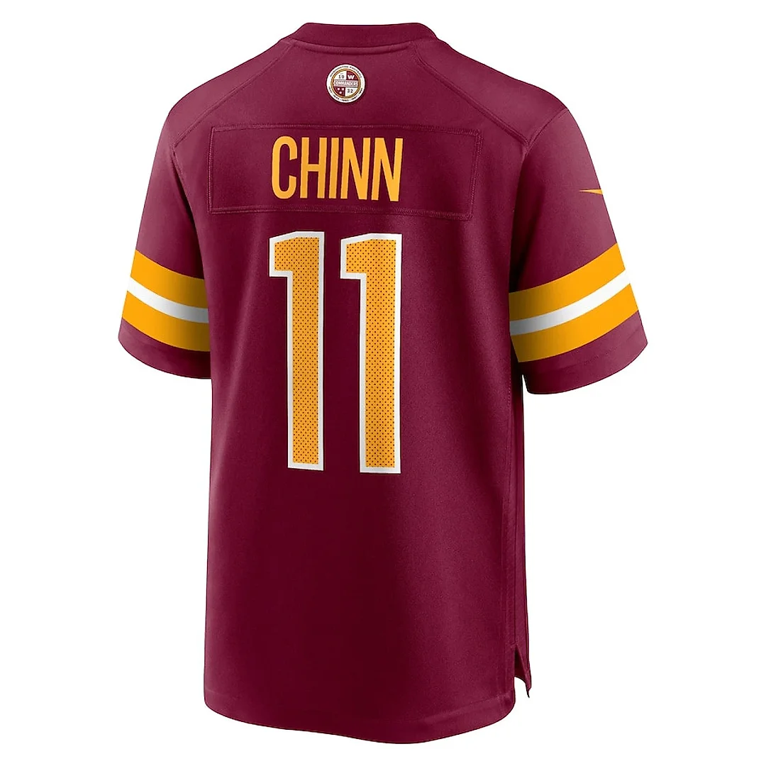 Zennovawear Jeremy Chinn 11 Washington Commanders Game Men Jersey - Burgundy